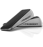 Strongest Home Heavy Duty Door Stopper Wedge (2 Chrome PCs) | Non-Slip Rubber and Metal Door Stop...