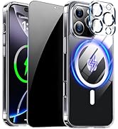 ZOZDOKG Magnetic iPhone 16 Pro Max Case with Privacy Screen Protector | Full Camera Cover | Compa...
