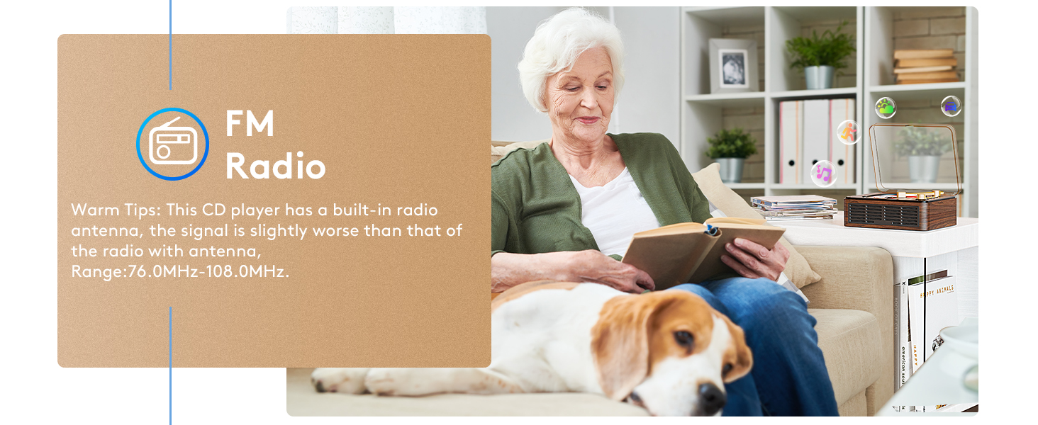 CD player with FM radio