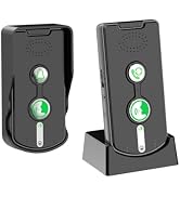 2 Way Wireless Doorbell Intercom Indoor Outdoor, Long Range Door Intercoms System for Home with W...