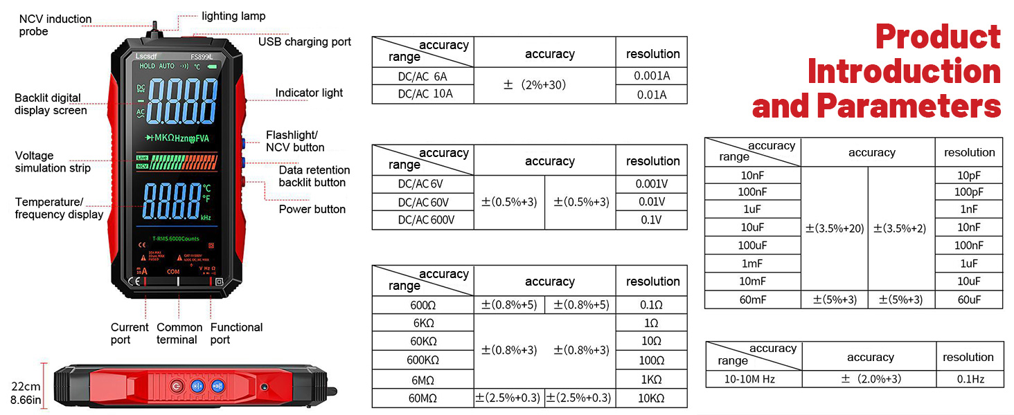 Multimeter Function Introduction and Specifications