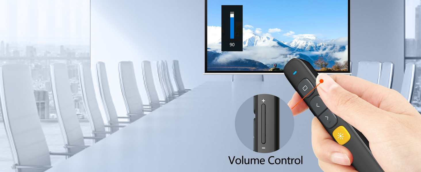 Norwii-N29-long-range-presentation-clicker-Volume Control