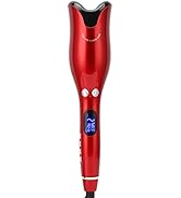 Auto Hair Curler Ceramic Hair Curling Iron Wand Wand with LCD Display, Rotating Barrel Hair Curli...