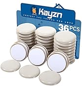 Kayzn Self-Adhesive Furniture Sliders for Carpets, Furniture Moving Pads (36Pcs) 1-3/4" Furniture...