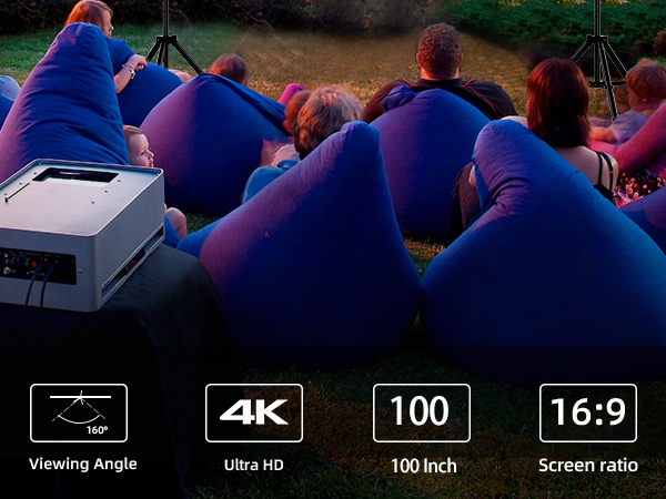 100 inch projector screen with stand