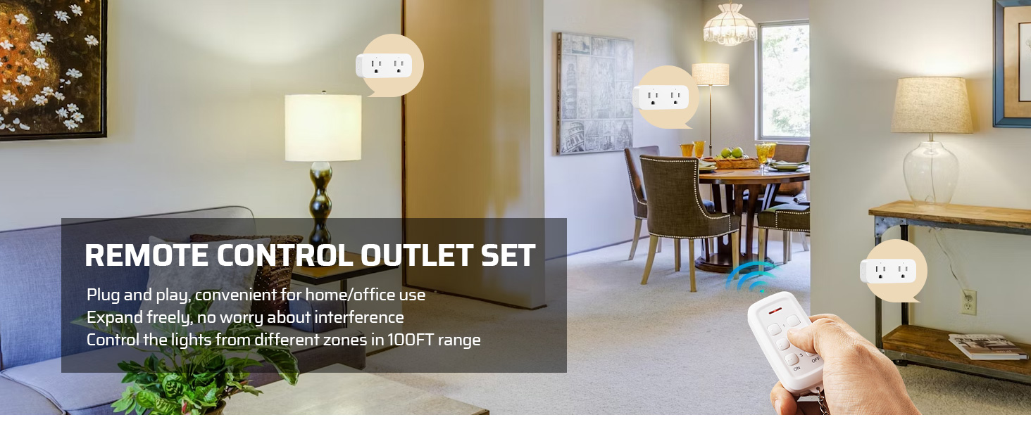 wireless remote control outlet