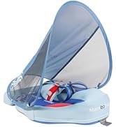 2024 Newest Mambobaby Baby Pool Float with Canopy &amp; Tail Mambobaby Baby Swim Float Non-Inflatable...