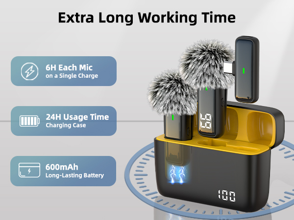 24H Duration Lavalier Mic