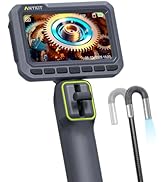 Anykit Articulating Borescope, 210° Two-Way 0.22in Slim Probe Endoscope with High-Brightness LED ...