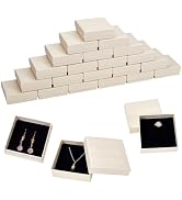 PH PandaHall 50pcs Jewelry Gift Boxes Cardboard Small Jewelry Boxes Bracelet Storage Box Necklace...