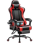 Homall Gaming Chair, Video Game Chair with Footrest and Massage Lumbar Support, Ergonomic Compute...