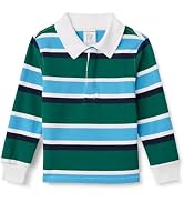 Essentials Boys and Toddlers' Long Sleeve Rugby Polo Shirt