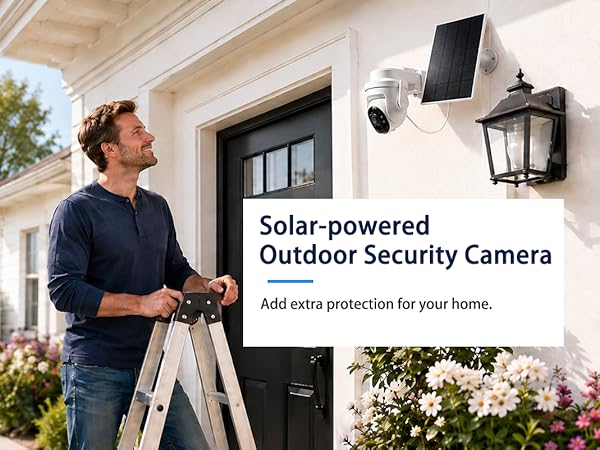 2K Solar Security Wireless Camera Outdoor