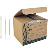 Garrelett 500 Count Pointed Cotton Swabs, Pointy Tip Precision Cotton Swabs with Sturdy Bamboo Ha...