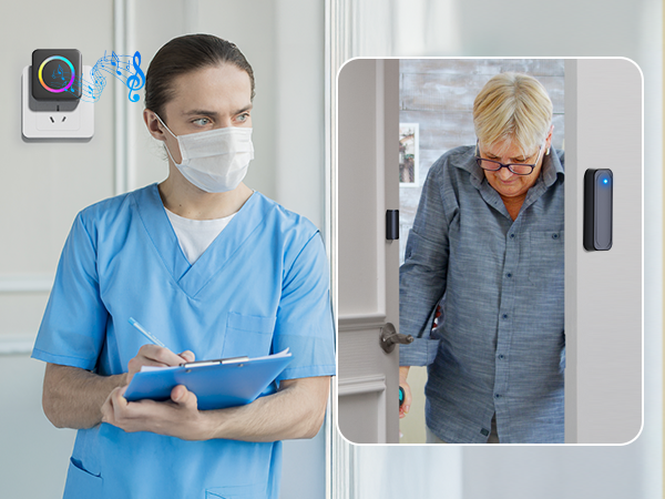 door sensor chime for eldely