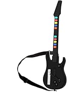 NBCP Wireless Wii guitar hero for wii contoller compatible with guitar hero Wii and rock band 2 g...