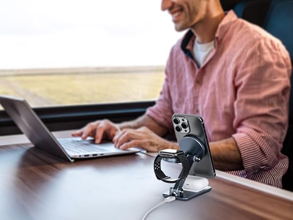 wireless phone charger stand,all in one charger for apple devices,iphone and watch charger