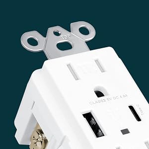 15 Amp Wall Outlet with USB Ports
