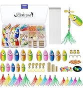 Dovesun Fishing Lure Making Kit DIY Spinner Making Kit, Inline Spinner Baits for Bass Fishing Tro...