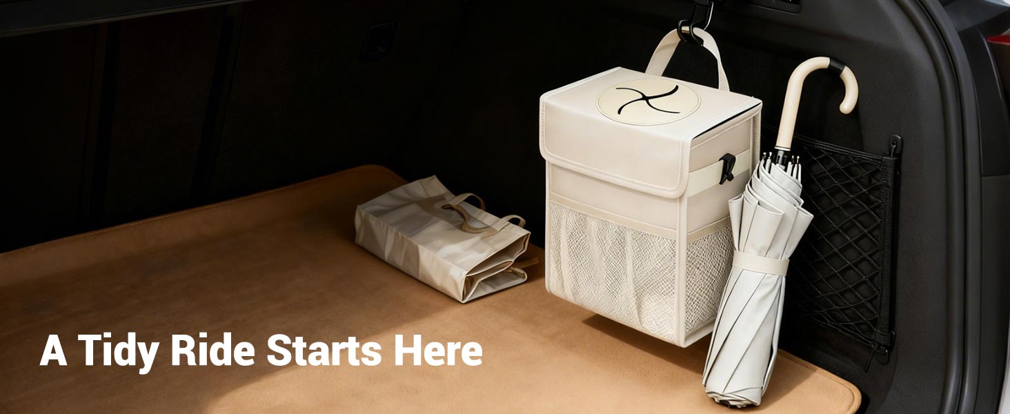 car garbage can