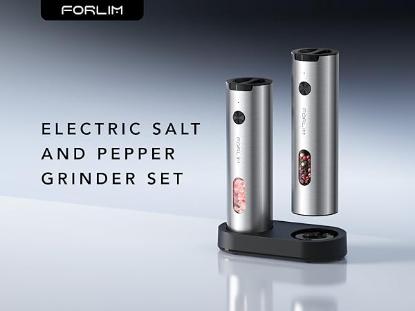 Electric Salt and Pepper Grinder Set