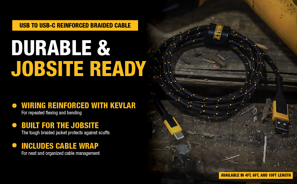 durable, jobsite ready, cable wrap