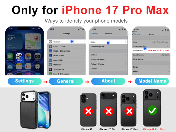 onetop Wallet Case for iPhone 17 pro max