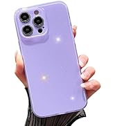 purple Cute Vibrant Neon Glitter Shiny Bling Sparkly Glossy Shockproof Slim Camera Protection Case
