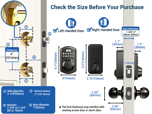 keyless entry door lock