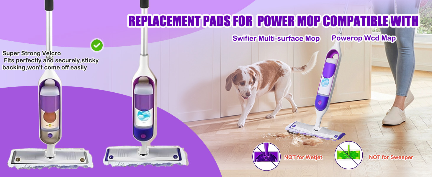 REPLACEMENT PADS FOR POWER MOP COMPATIBLE WITH