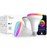 ORALUCE Smart BR30 Bulb, LED Flood Light Bulbs, Works with Alexa Google Assistant, 12W 100W Equiv...