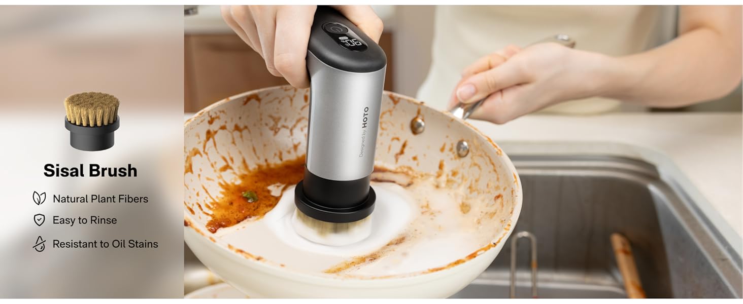 Sisal Brush: For daily tableware and cooking utensils