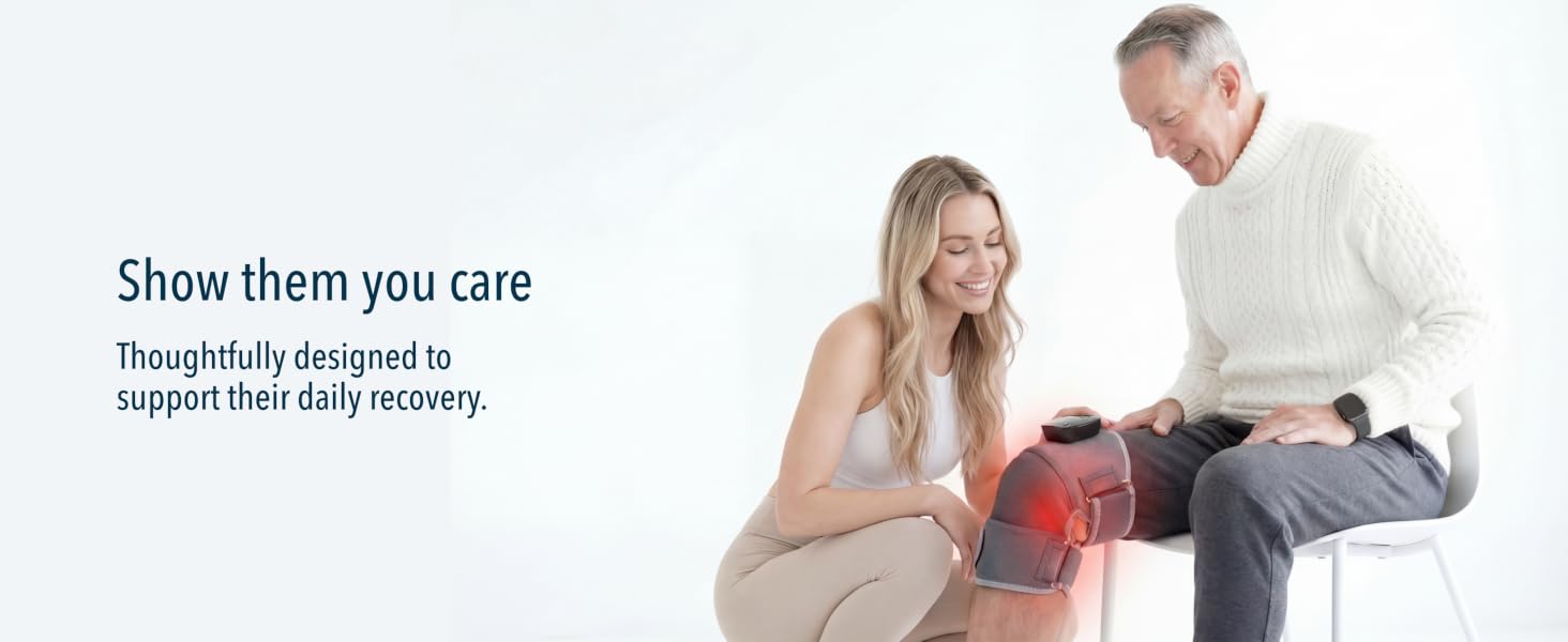 FORTHiQ RED+ Knee Massager with Heat and Red Light Therapy
