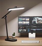 Honeywell Desk Lamp for Home Office, H4 Sunturalu Eye-Caring LED Desk Light