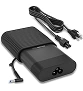 Slim 135W 19.5V 6.9A AC Adapter Laptop Charger Blue Tip Replacement for HP Pavilion, Envy, Spectr...