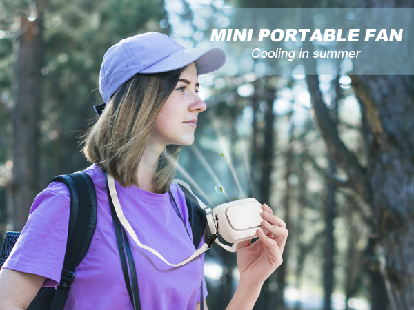 personal handheld fan portable neck fan mini small fan battery operated fan usb rechargeable fan