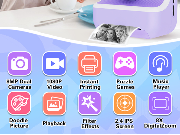 instant print camera for kids