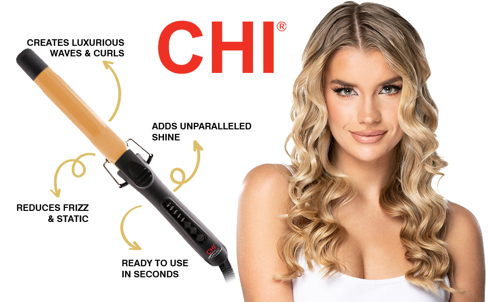 CHI curling iron for luxurious waves