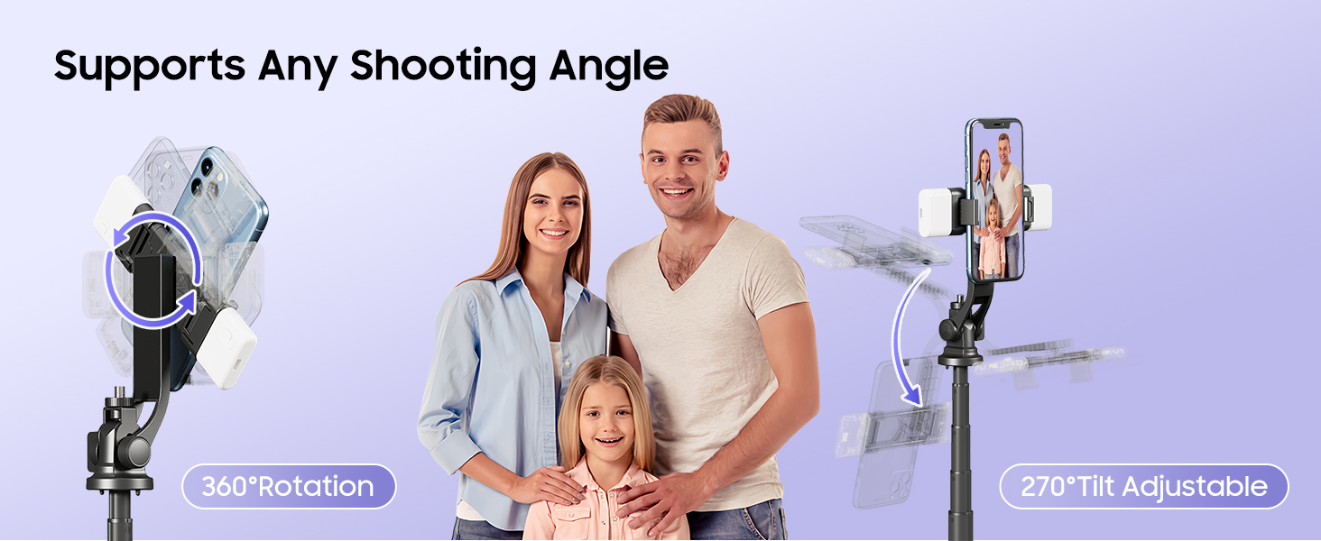 Selfie Stick Tripod with Light