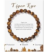 SONNYX 1PCS Healing Crystal Stone Bracelets for Women Men Semi-Precious Gemstone Bracelets 8mm St...