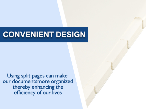White Binder Dividers