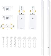VANoopee H Track Lighting Rails Kit, 6.6FT H Type Track Rails White with End Caps and Live End Fe...
