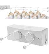 Domigard Retractable Clothesline,16.7Ft Clothes Line Retracting Indoor Twin Clothes Drying,Retrac...