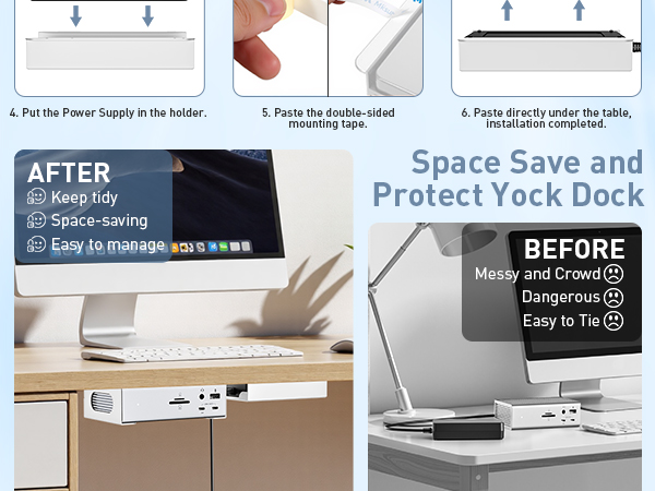 under desk docking station mount under desk holder