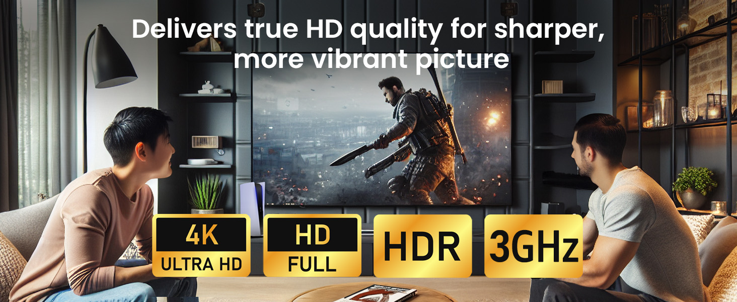 Delivers true HD quality for sharper, more vibrant picture