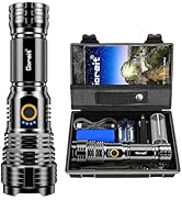 Flashlights LED High Lumens Rechargeable, Goreit 950000 Lumens XHP70.2 Super Bright Flashlight, F...