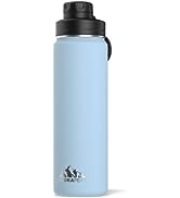 Hydrapeak 32 oz Insulated Water Bottle with Chug Lid - Reusable Leak Proof Stainless Steel Water ...