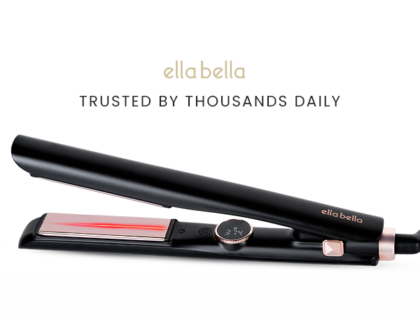 Black Slimline Infrared Hair Straightener