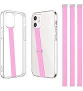 TEAMOLA 3pcs Silicone Phone Grip Holder Strap for iPhone 17/17 Pro/16/16 Pro &amp; Samsung Galaxy S25...