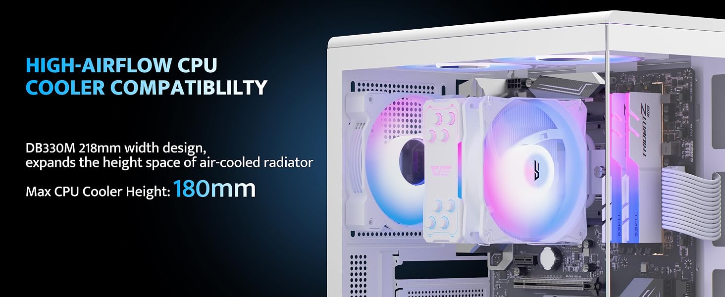 DB330M Max CPU Cooler Height: 180mm